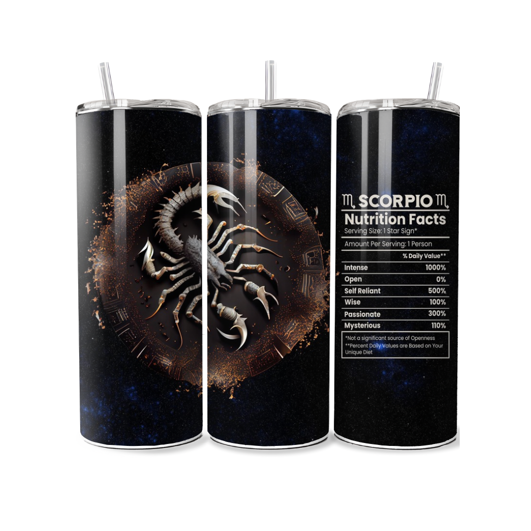 Zodiac Tumblers - Various Star Signs Available - Serpent Creations