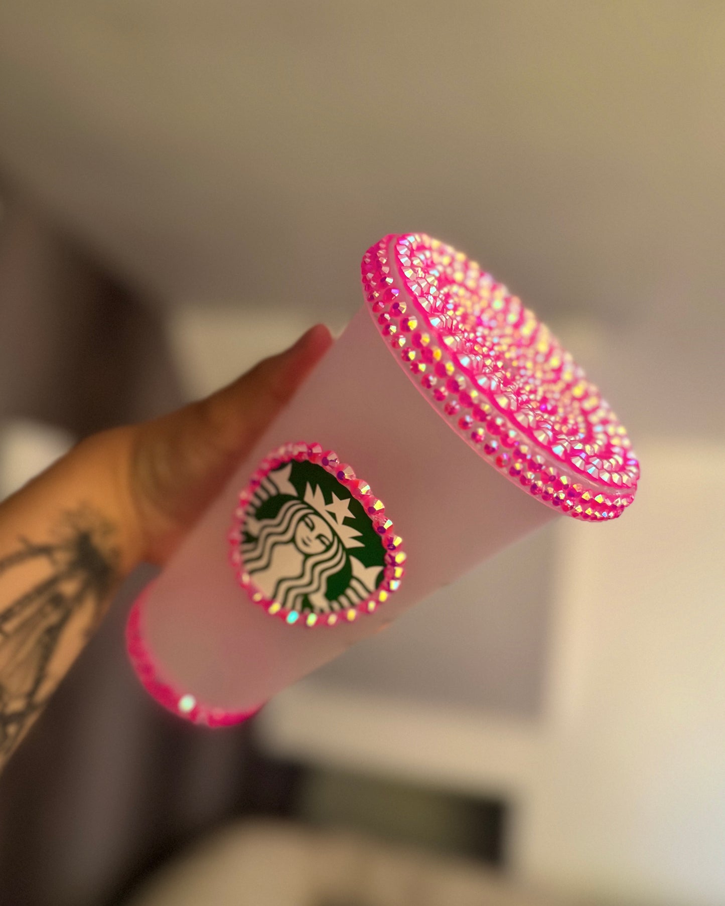 Hot Pink Rhinestone Venti Starbucks Cup