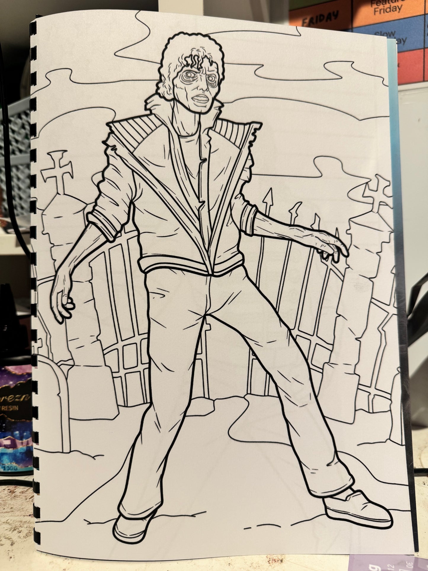 King of Pop Colouring Book