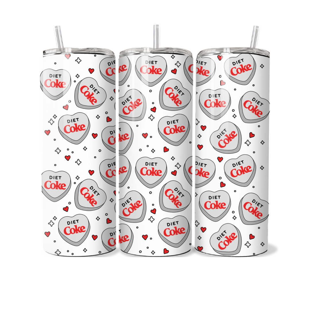 Diet Cola Hearts 20oz Tumbler