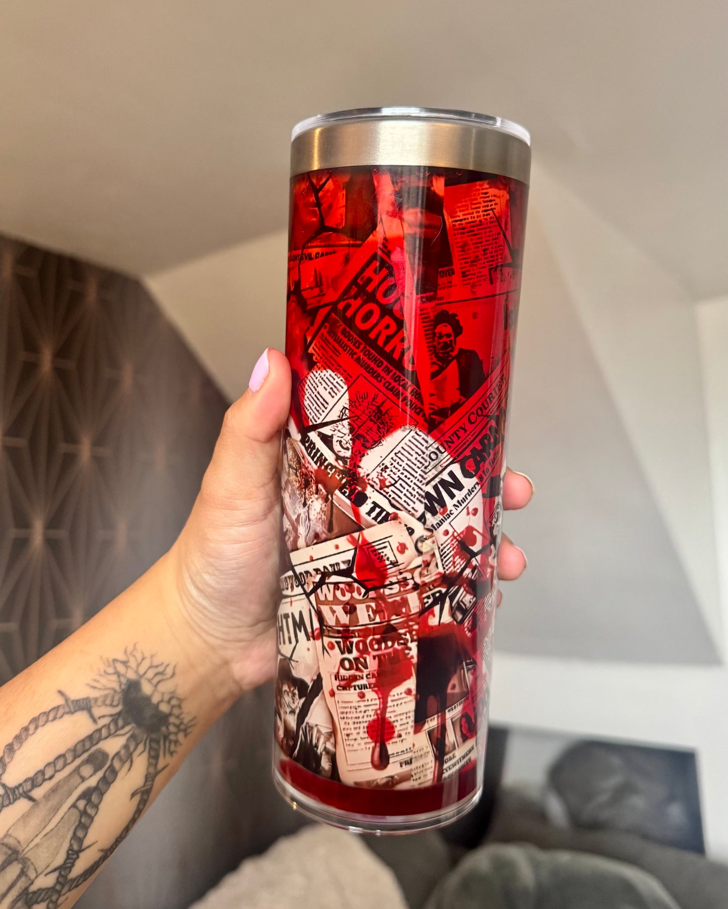 Custom 20oz Snowglobe Storyboard Tumbler