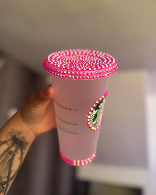 Hot Pink Rhinestone Venti Starbucks Cup