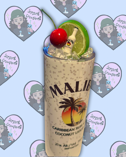 Malibu 20oz Tumbler with Decorated Lid