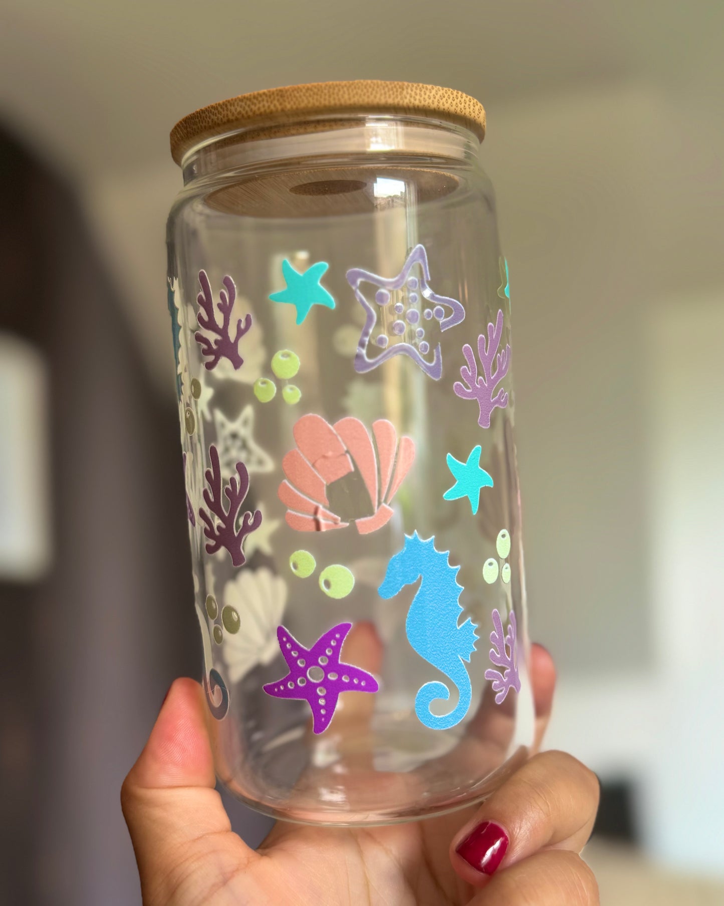 Sea Horse 16oz Libbey Glass