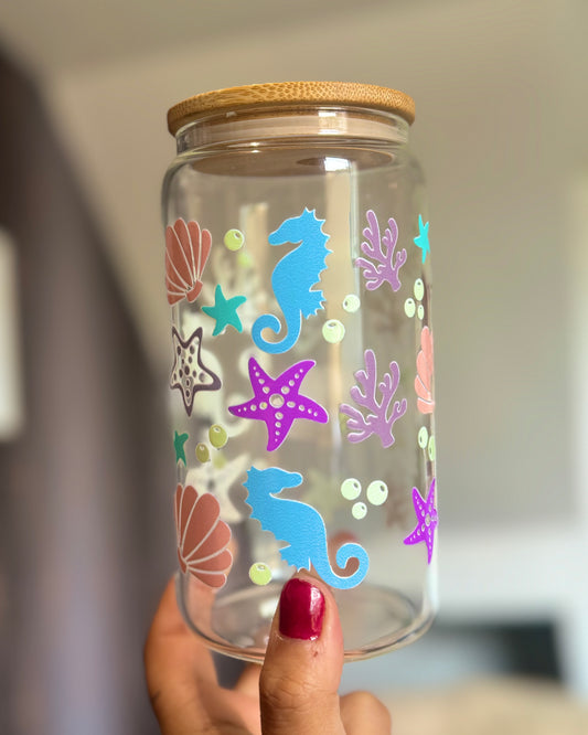 Sea Horse 16oz Libbey Glass