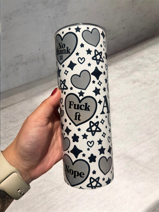 Shit Adult Club Black 20oz Tumbler