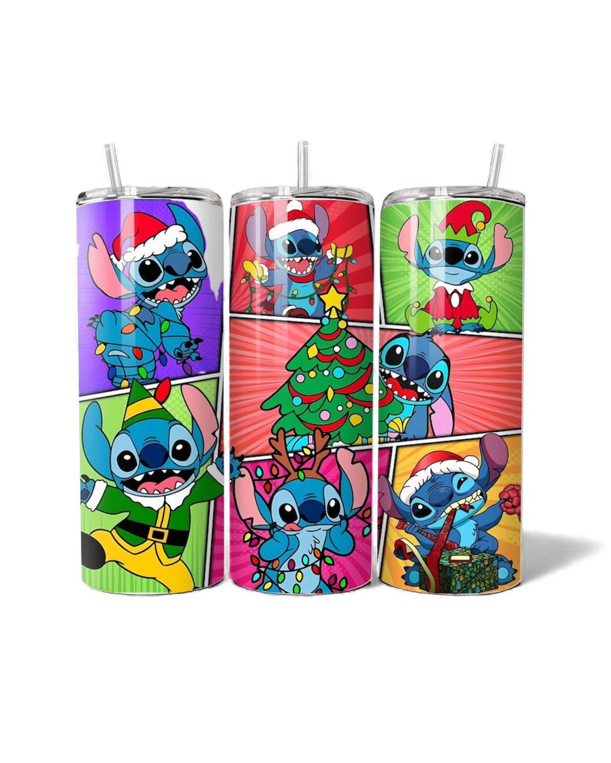Christmas Blue Alien 2 20oz Tumbler
