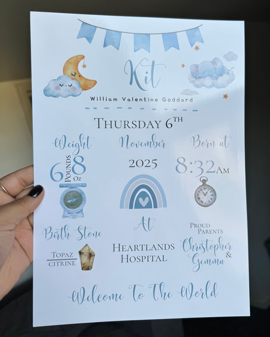 Personalised Baby Certificate