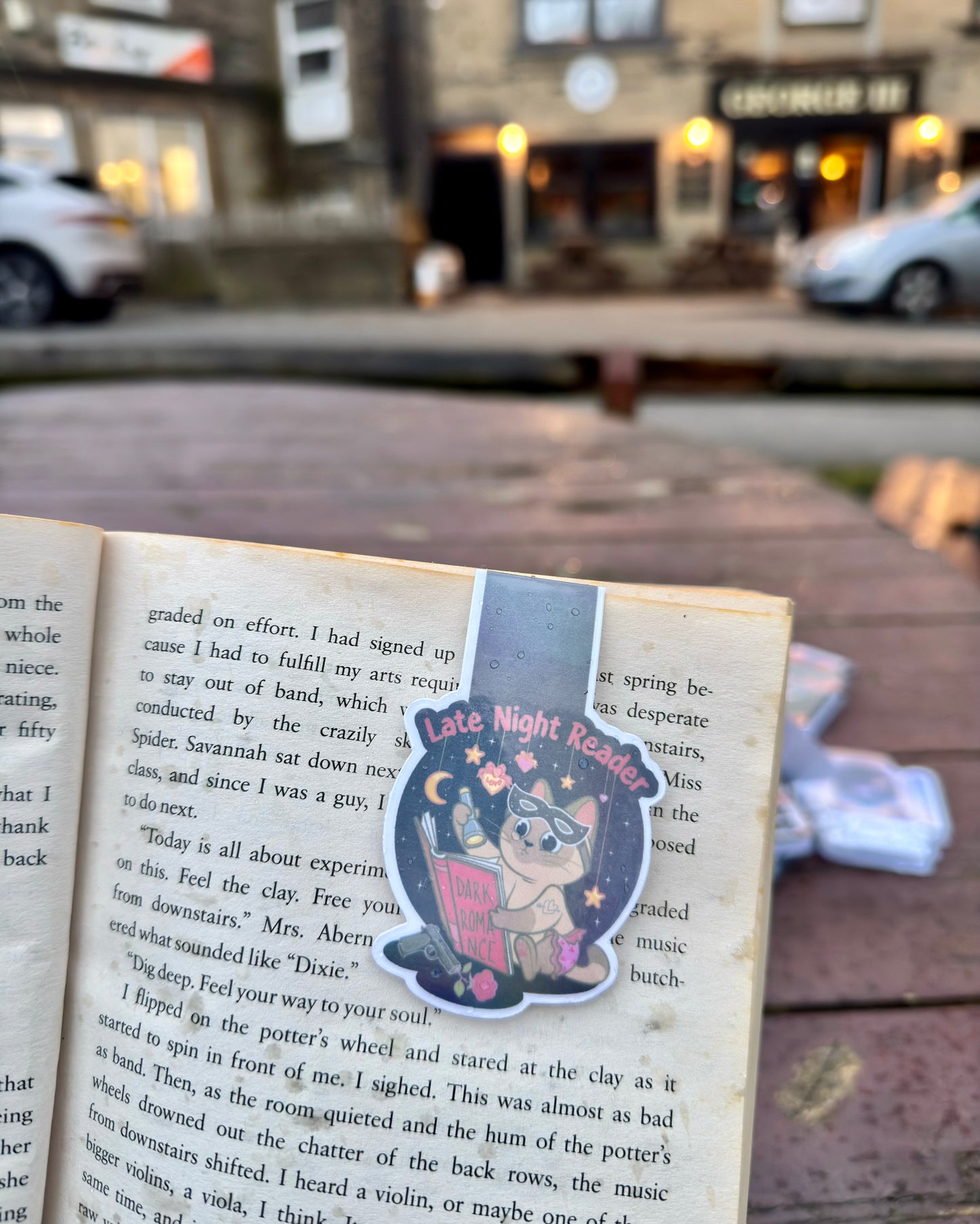 Dark Romance Late Night Reader Magnetic Bookmark