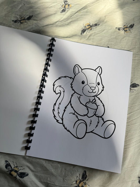 Cosy Autumn Jelly Teddy Colouring Book