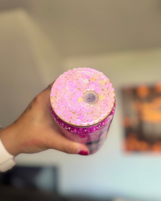 Pink Mouse 20oz Snowglobe Glass