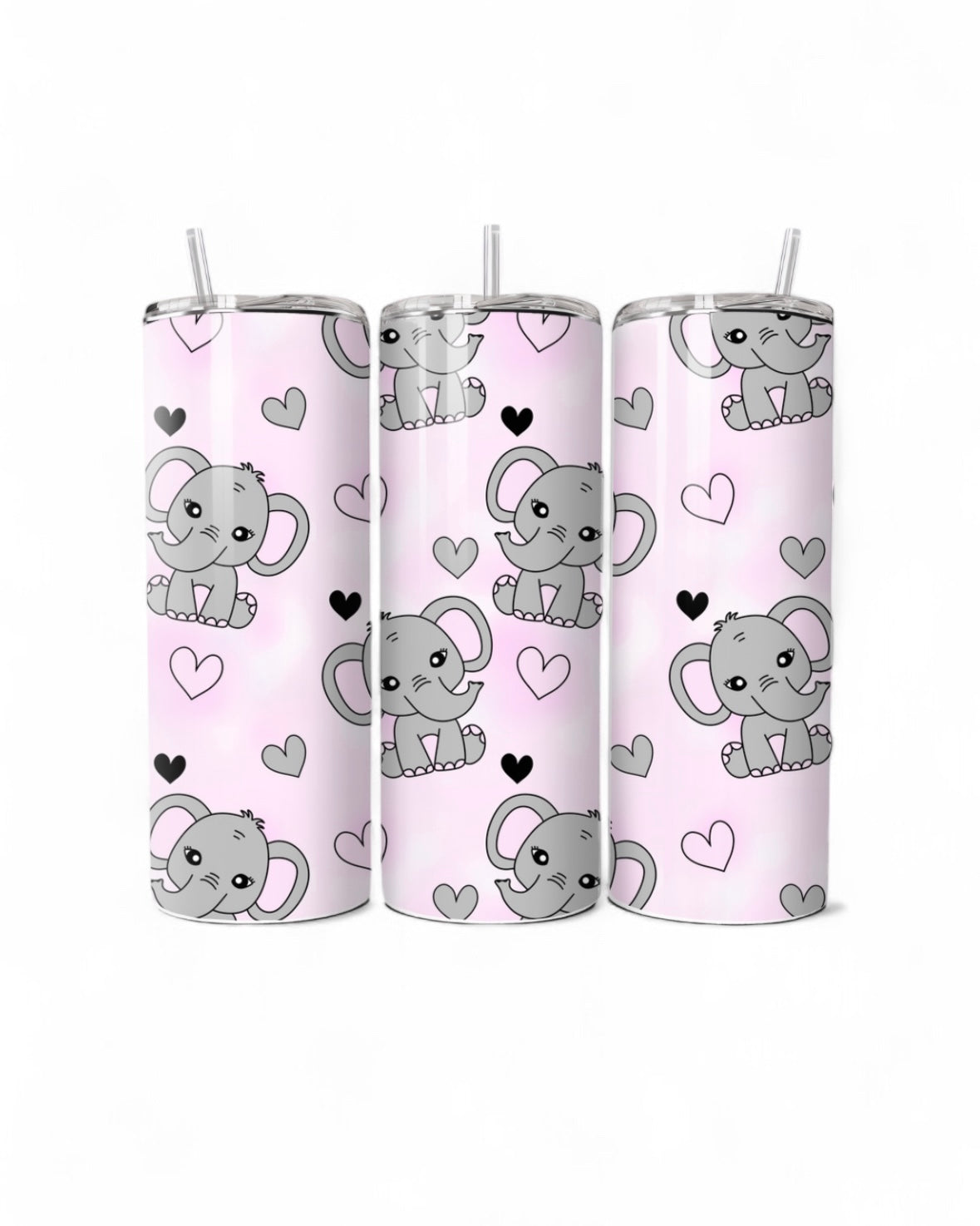 Cutesy Elephants 20oz Tumbler