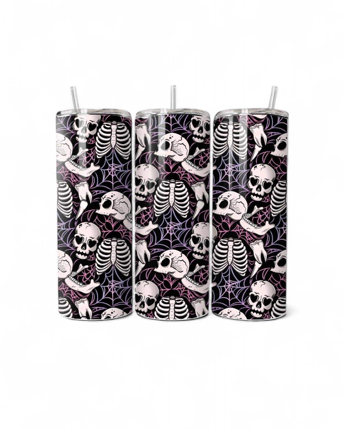 Love Heart Skulls 20oz Tumbler