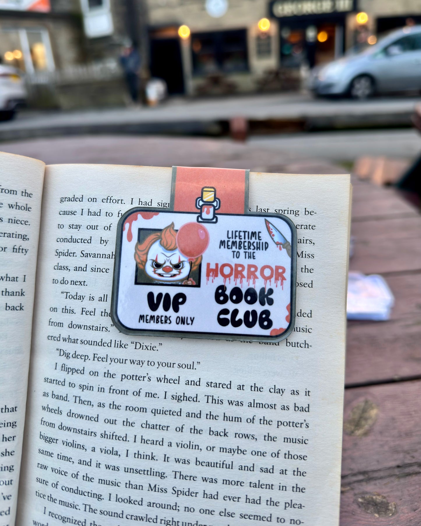 Horror Book Club VIP Card Magnetic Bookmark
