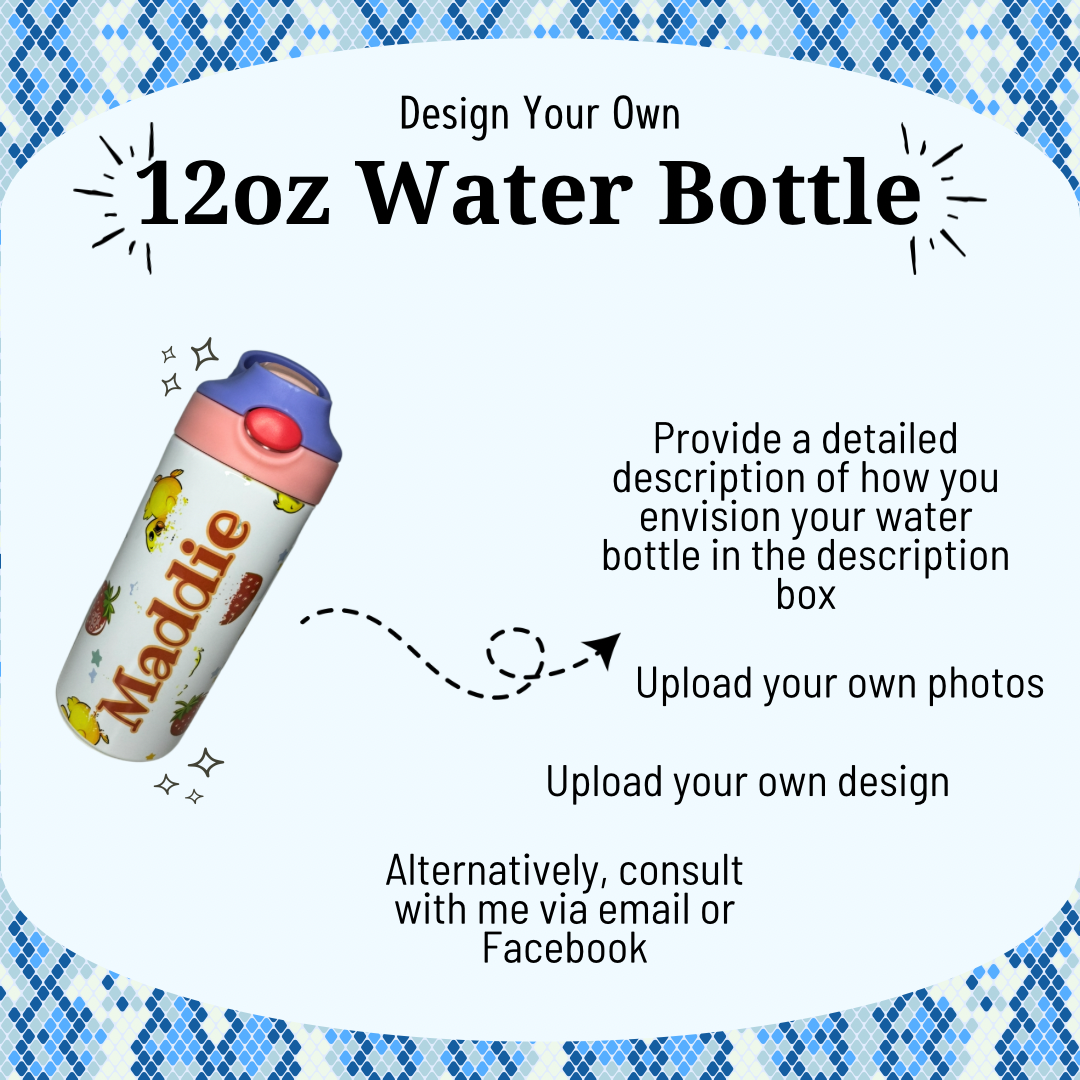 Design Your Own 12oz Water Bottle