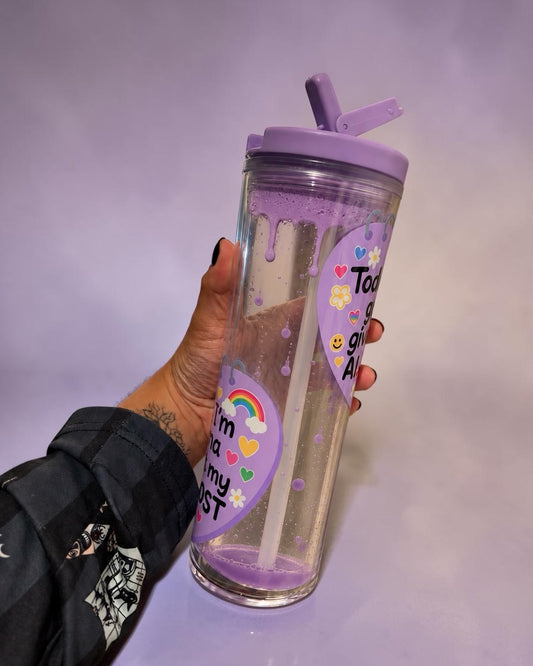 Today I’m Gonna Give It My Almost 20oz Snowglobe Tumbler