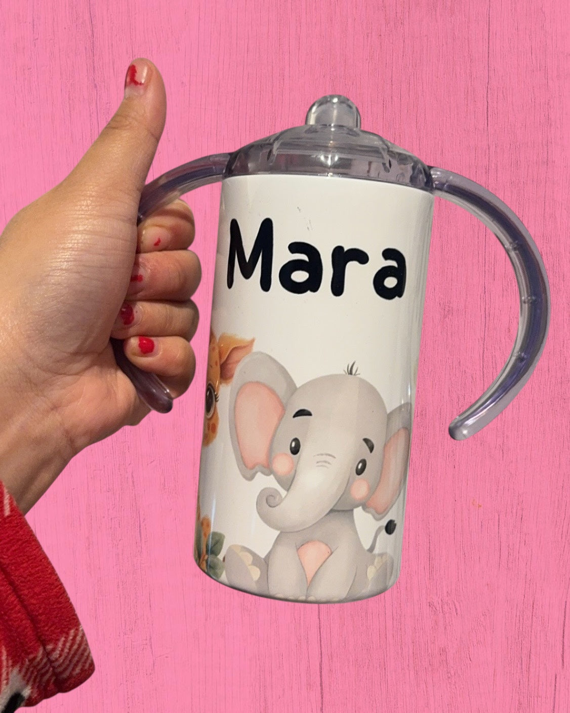 Friendly Animals 12oz Sippy Cup - Add a name