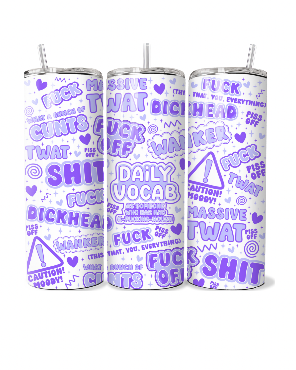 Daily Vocab Purple 20oz Tumbler