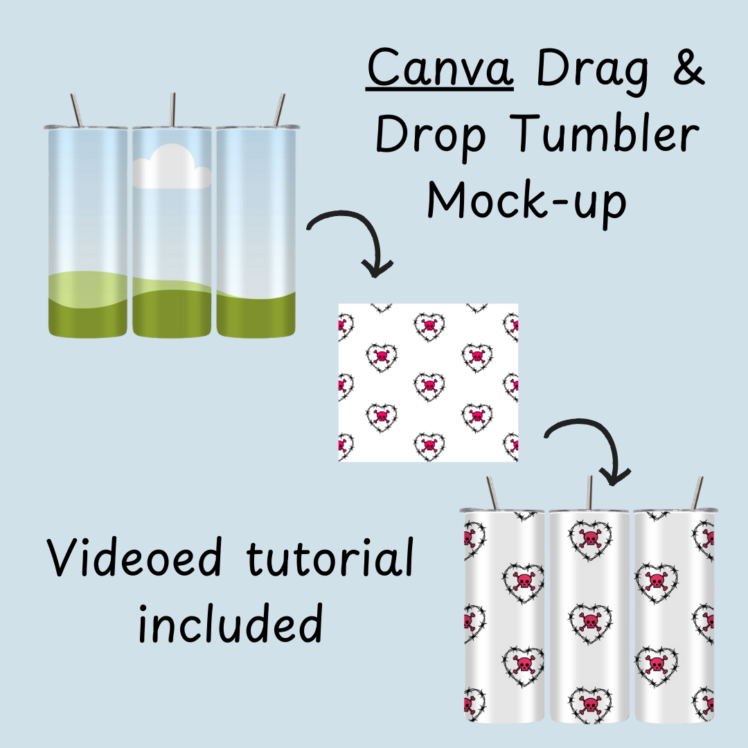 Canva Drag & Drop Tumbler Mockup - Serpent Creations