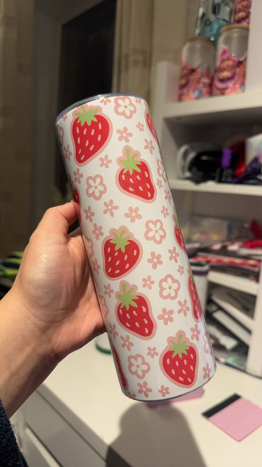 Strawberry & Daisy’s 20oz Tumbler - Serpent Creations