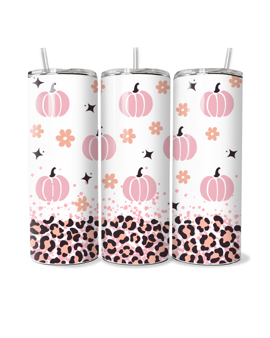 Pumpkin Flower & Stars 20oz Tumbler