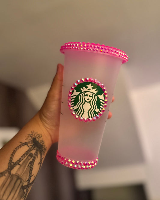 Hot Pink Rhinestone Venti Starbucks Cup