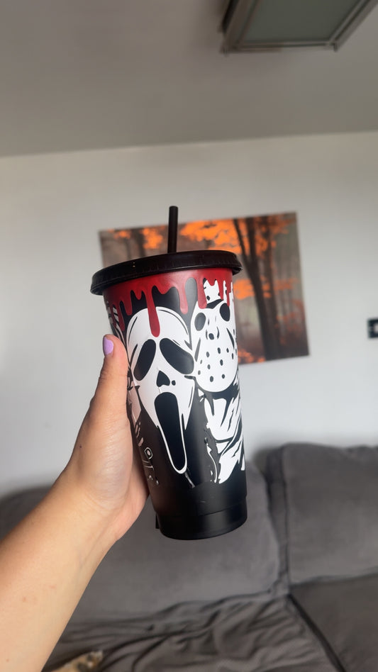 Personalised Horror 24oz Cold Cup