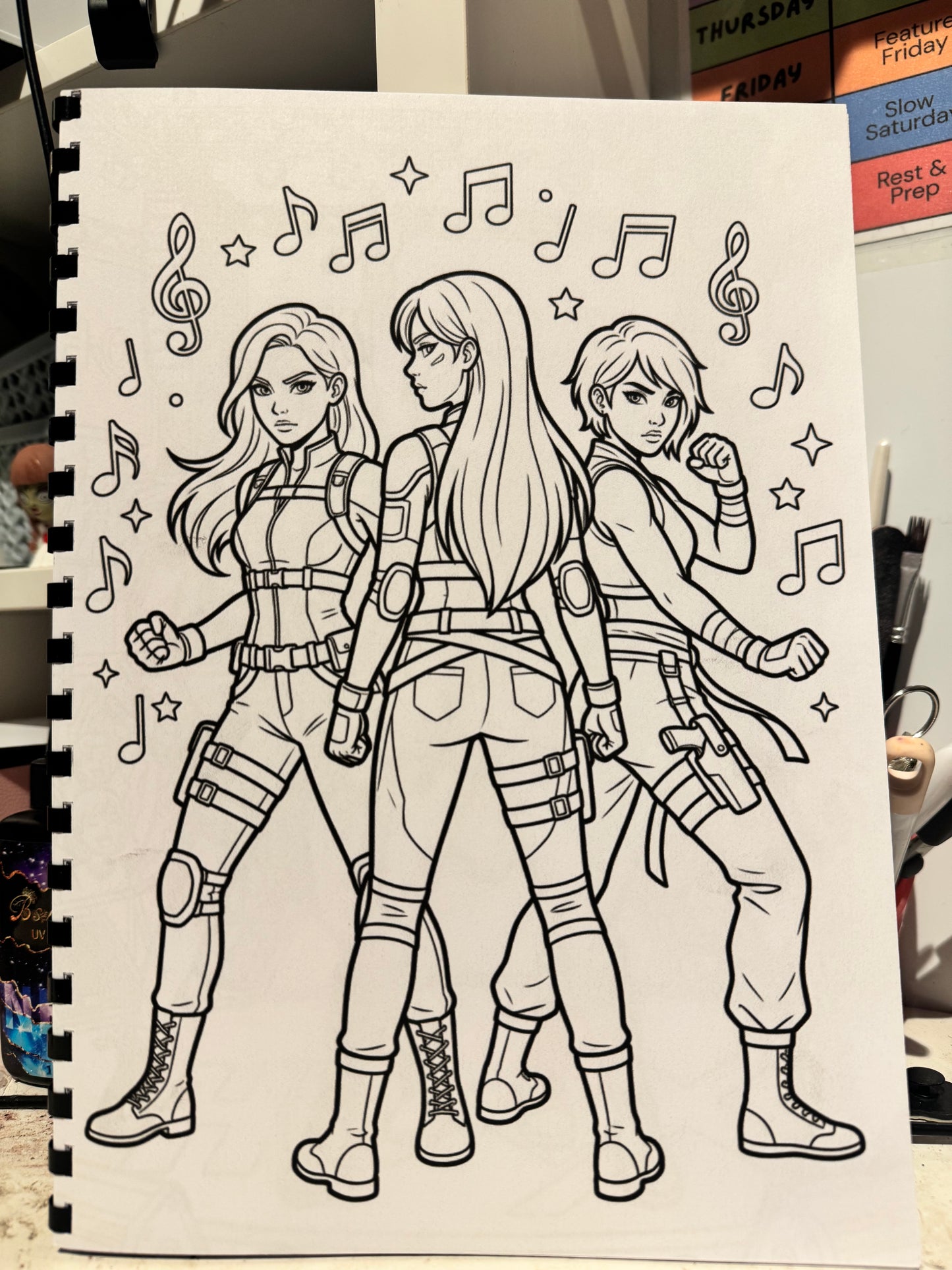 K-Pop Idols Colouring Book