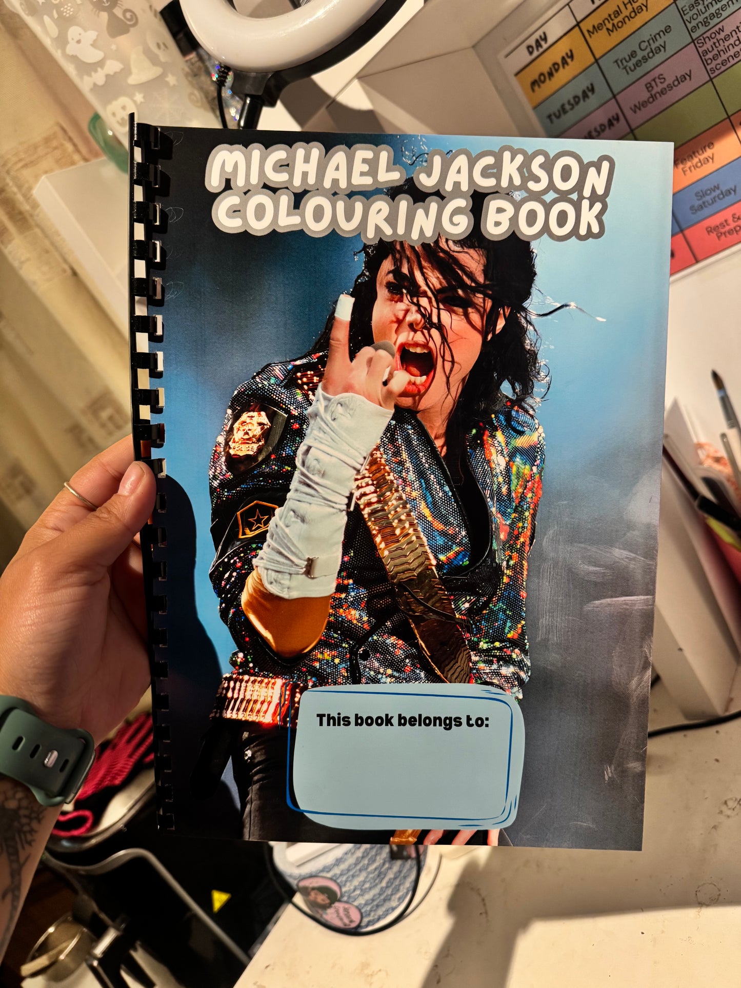 King of Pop Colouring Book
