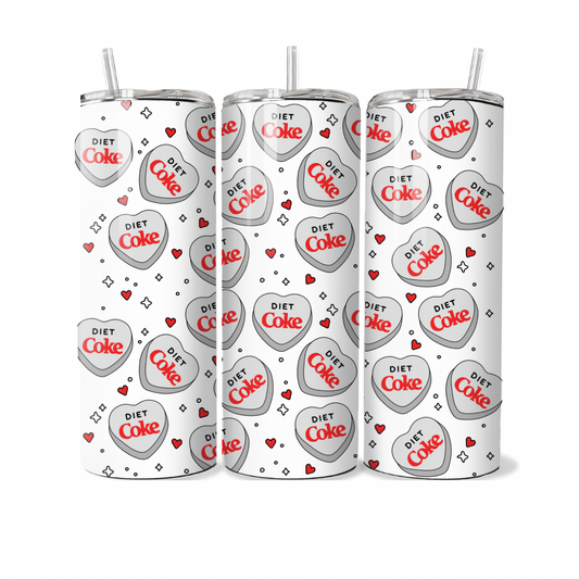 Diet Cola Hearts 20oz Tumbler