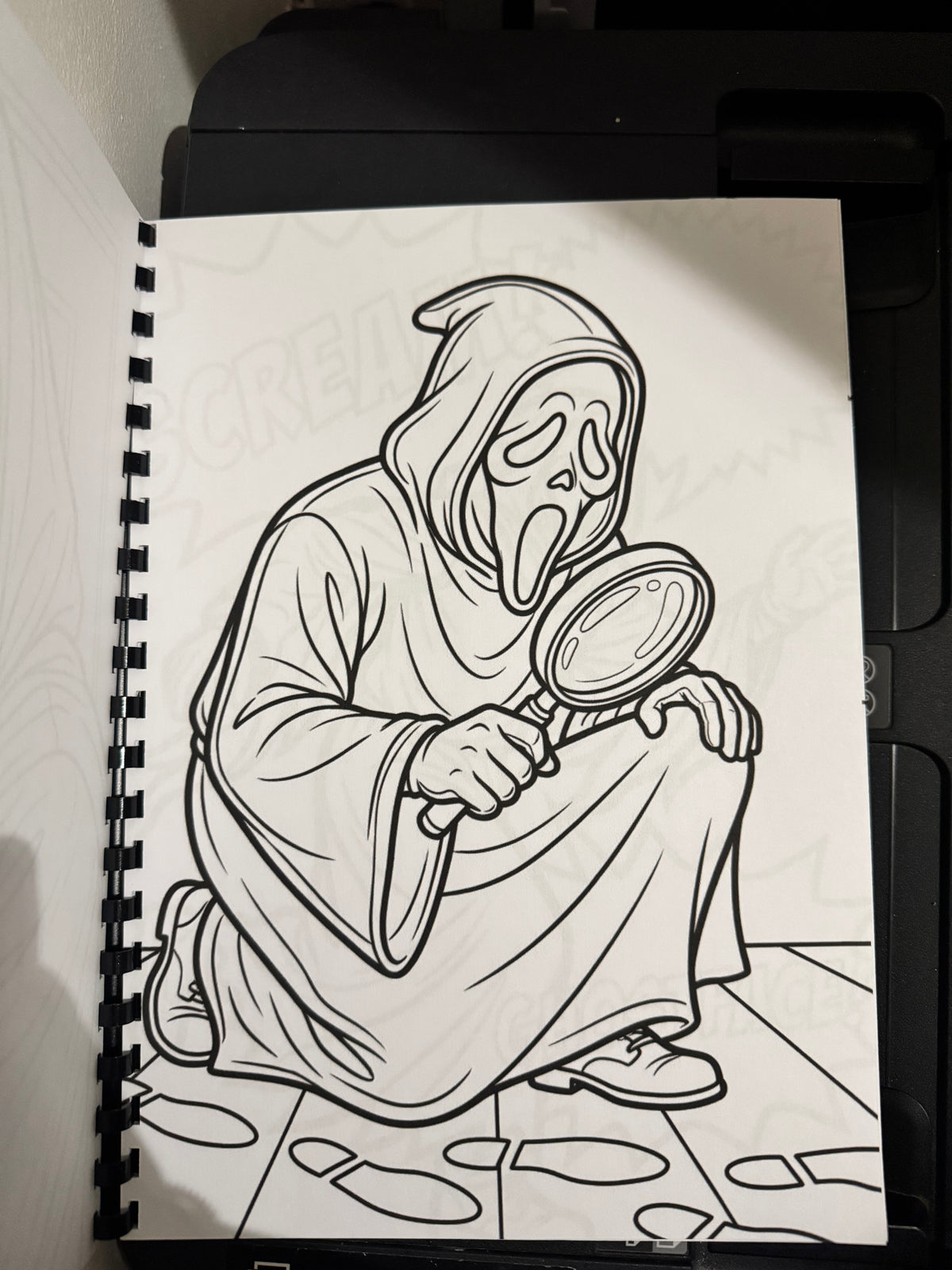 Ghost Man Colouring Book