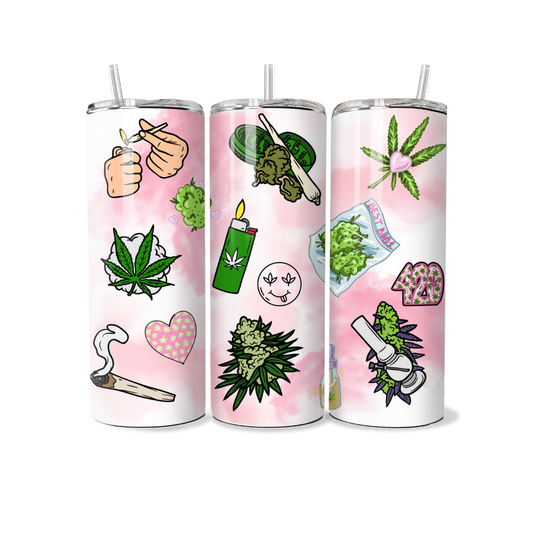 420 Pink 20oz Tumbler - Serpent Creations