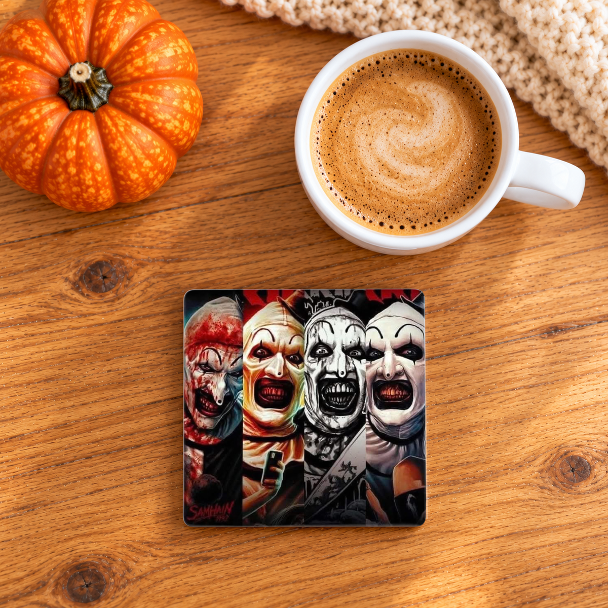 Horror Slides Ceramic Coaster
