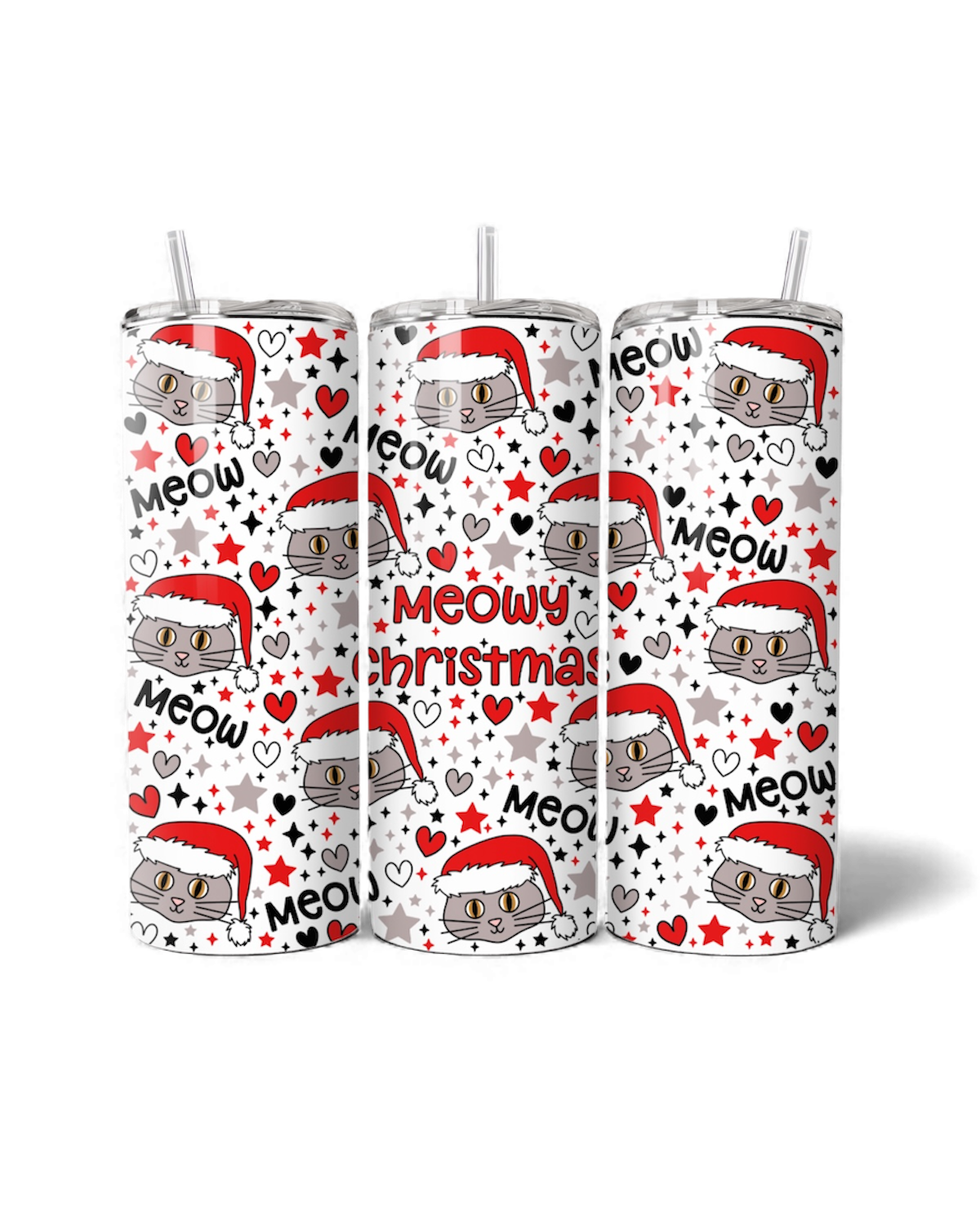 Meowy Christmas 20oz Tumbler