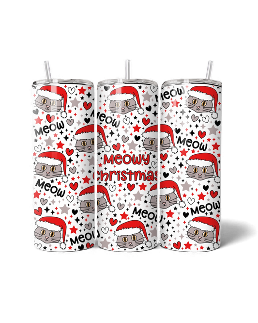 Meowy Christmas 20oz Tumbler