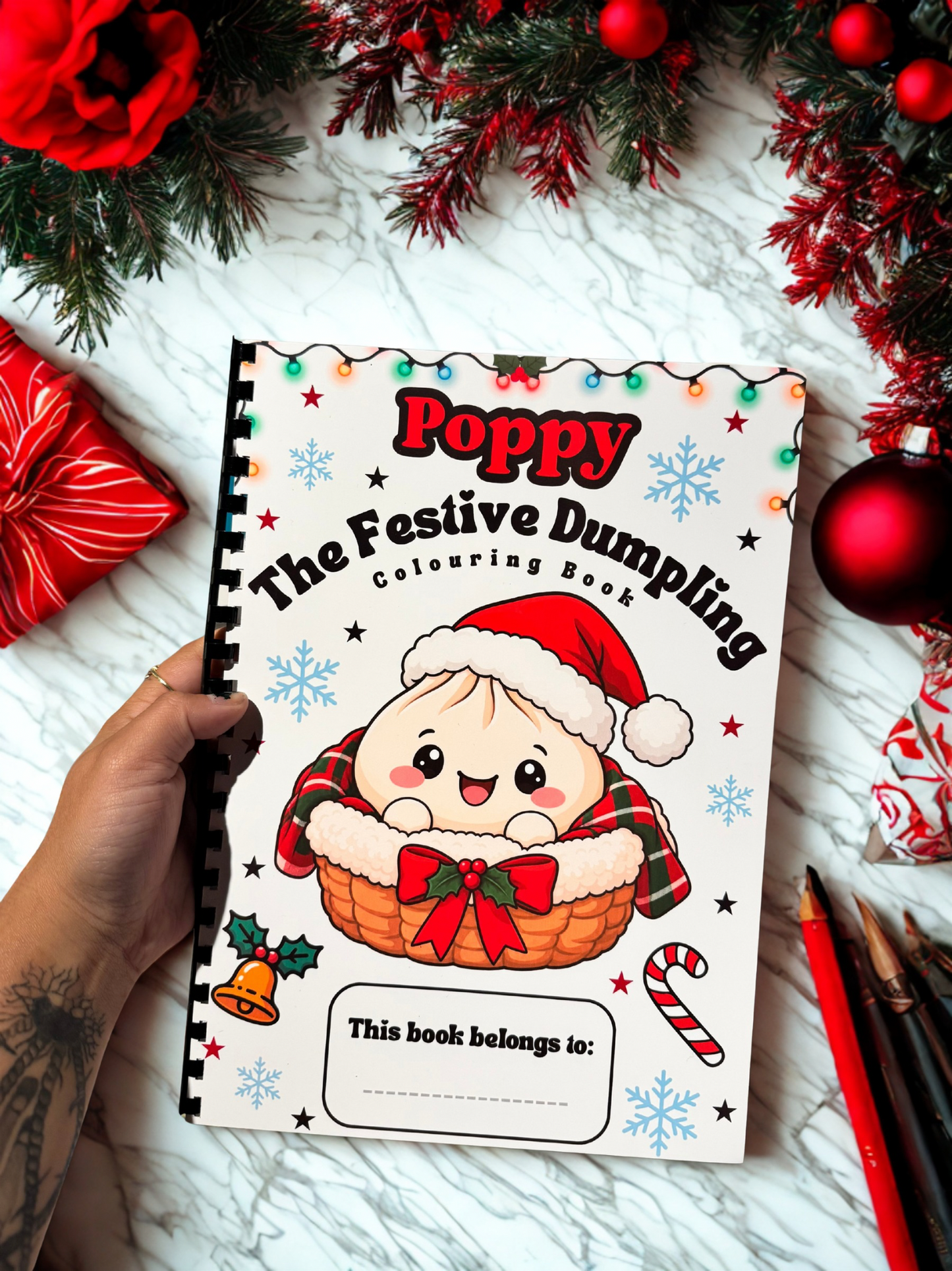 Poppy The Festive Dumpling Colouring Book
