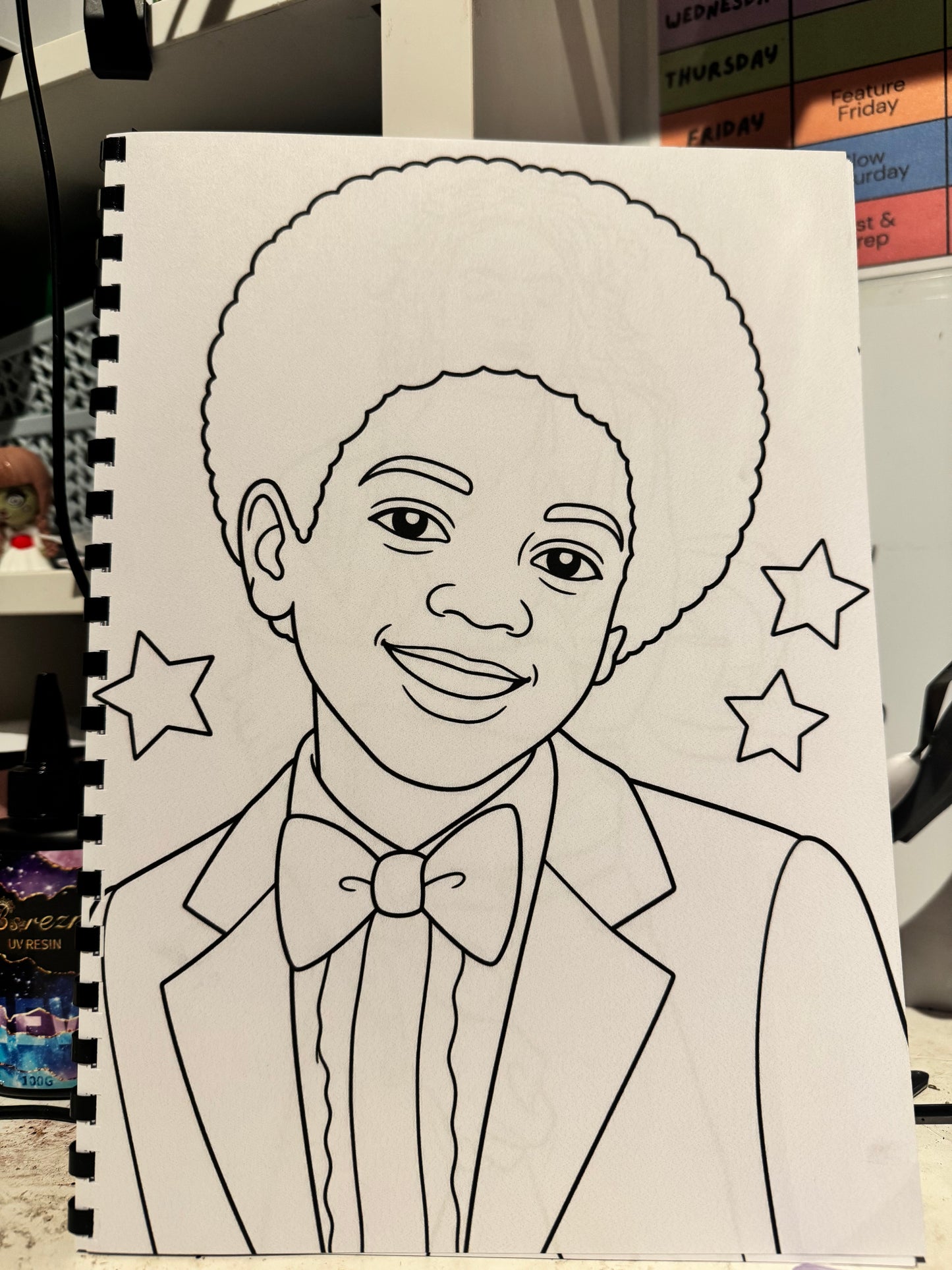 King of Pop Colouring Book