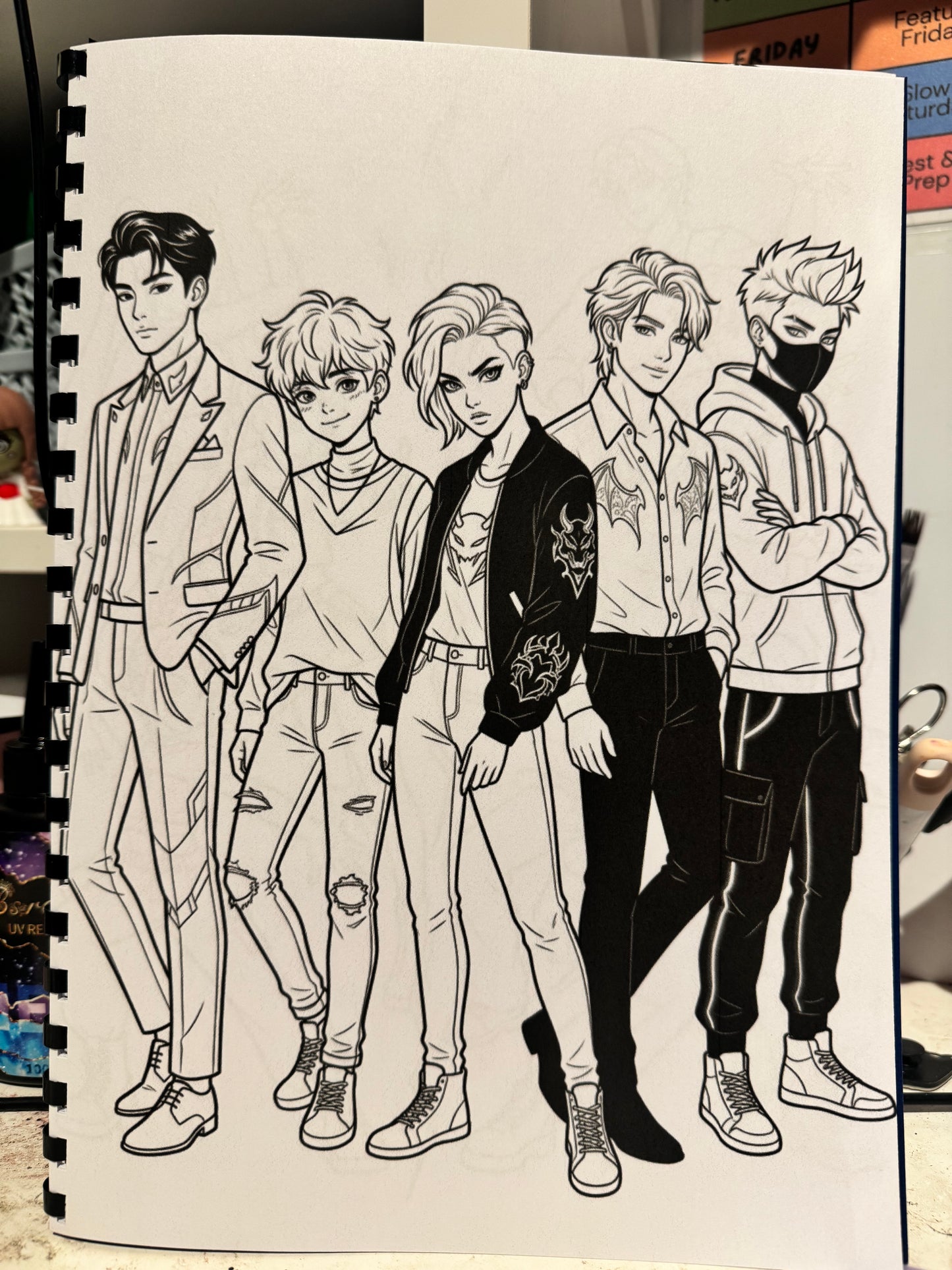 K-Pop Idols Colouring Book