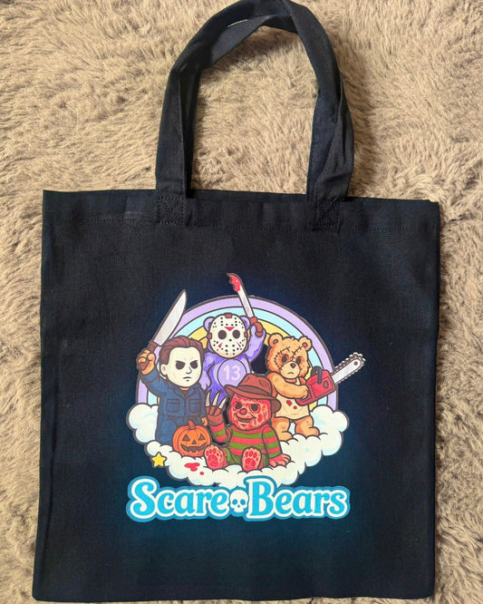 ScareBears Black Tote Bag