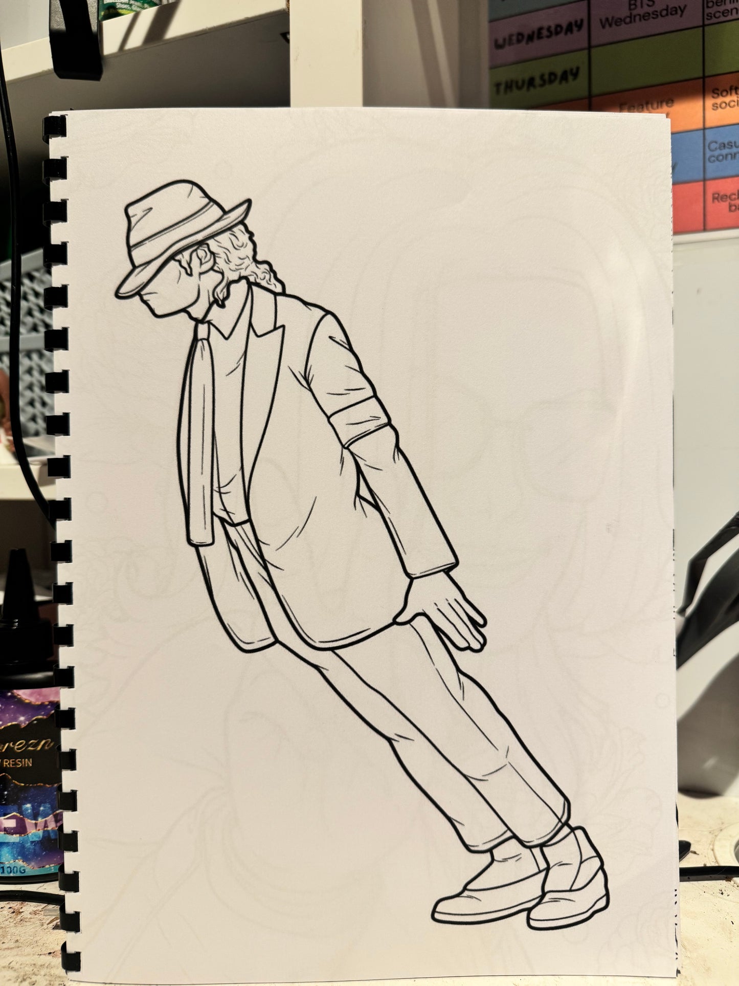 King of Pop Colouring Book