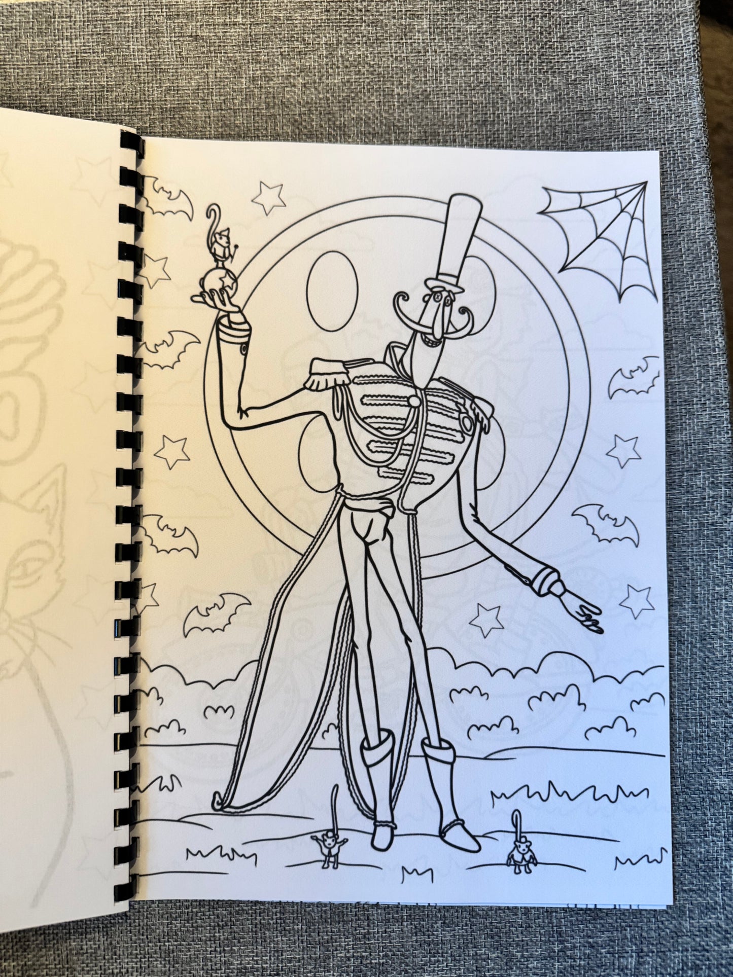 Spooky Button-Eyed Girl Colouring Book