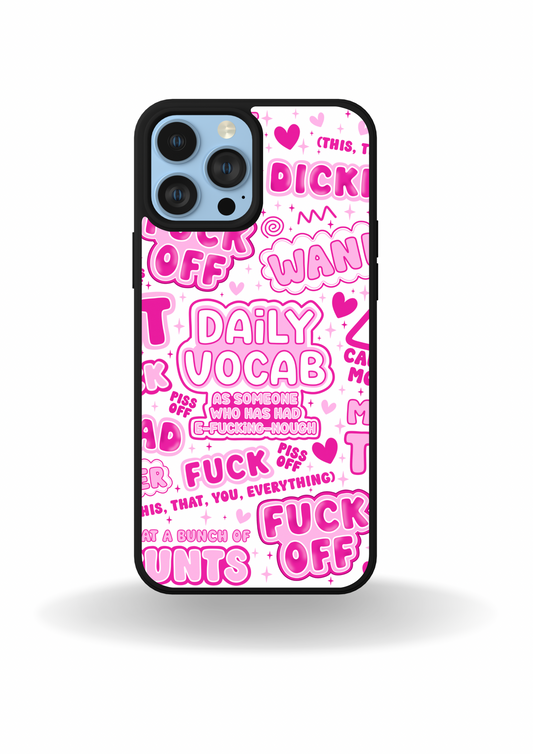 Daily Vocab Pink Phone Case