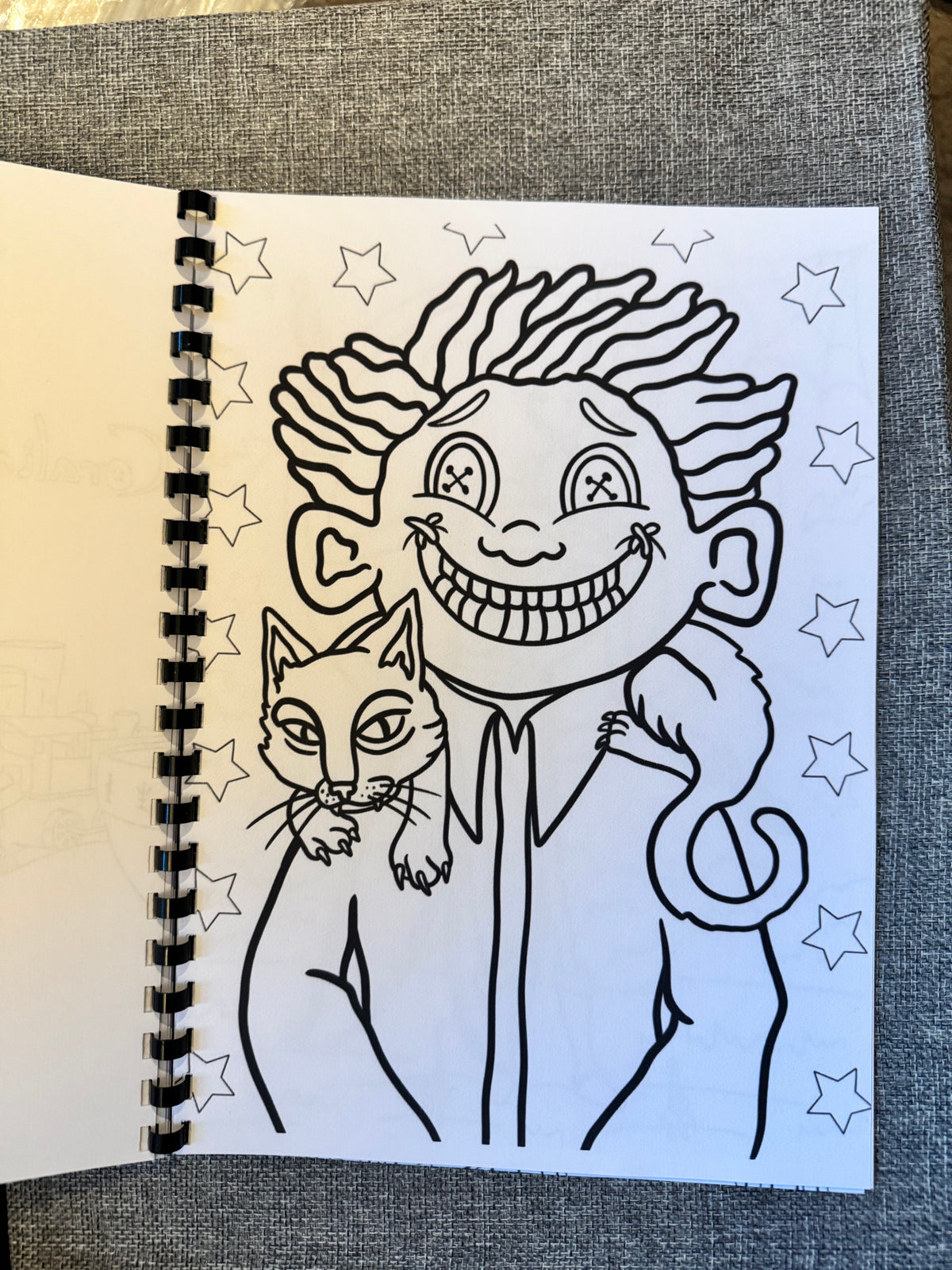 Spooky Button-Eyed Girl Colouring Book