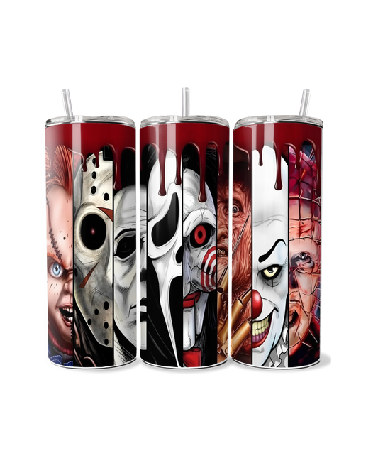 Horror Face Slides 20oz Tumbler