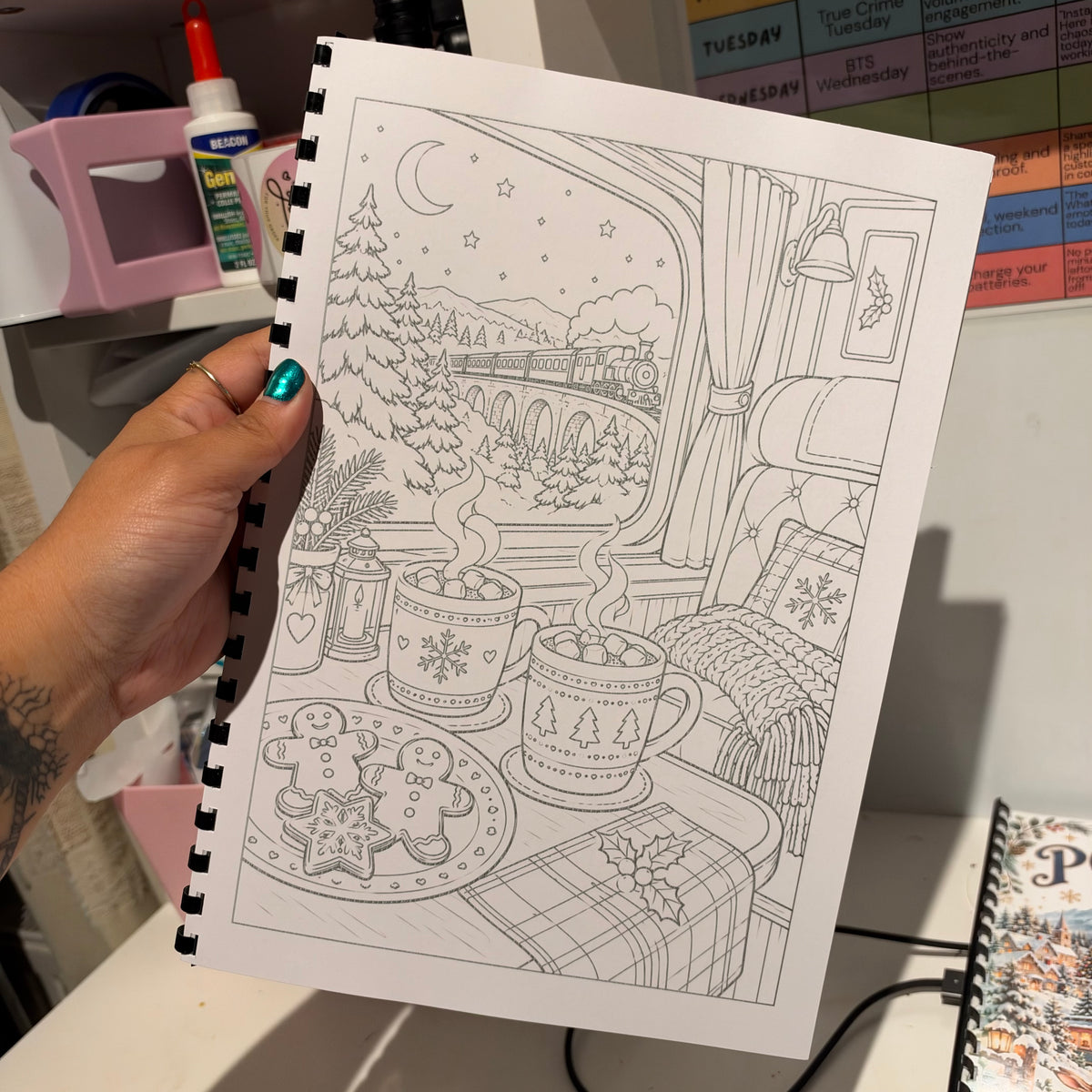 Polar Express Inspired Colouring Book