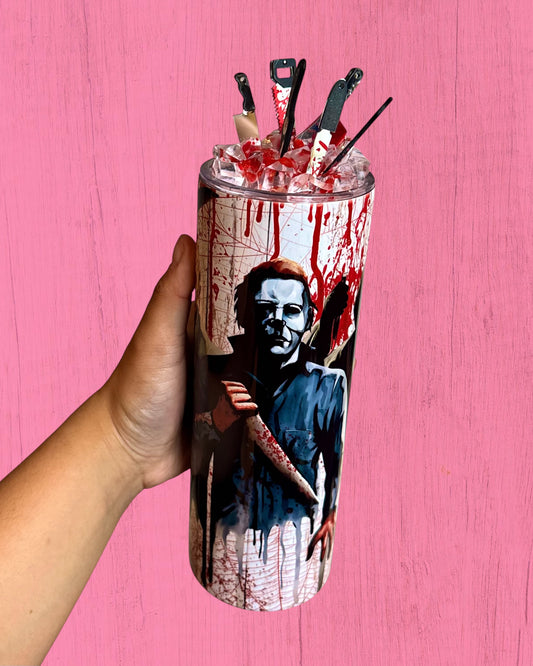 Bloody Horror 20oz Tumbler with Decorated Lid