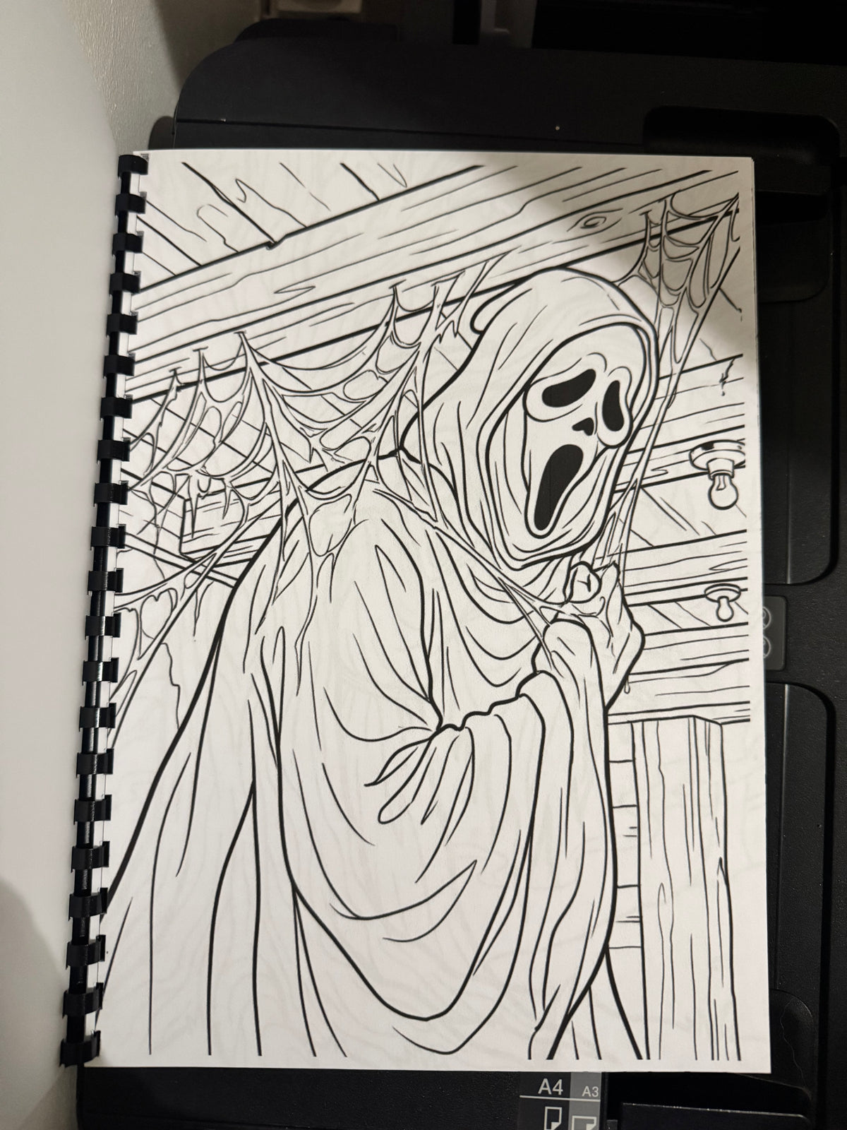 Ghost Man Colouring Book