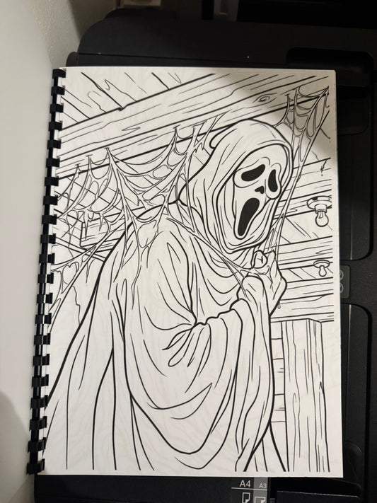 Ghost Man Colouring Book