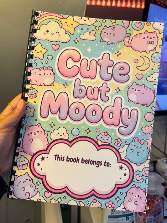 Cute but Moody Adult Colouring Book