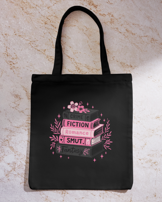 Book Stack Tote Bag